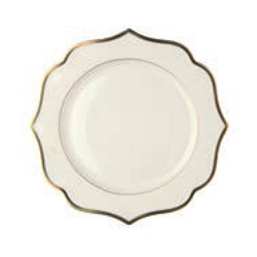 Тарілка із золотими обідками"IONICA" Ø28см"LE COQ PORCELAINE" Тарілка із золотими обідками"IONICA" Ø28см"LE COQ PORCELAINE"