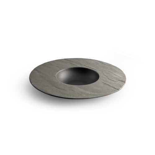 Тарілка для пасти з полями"BLACK LIVELLI" Ø28,5см 12,5см"CHIC" Тарілка для пасти з полями"BLACK LIVELLI" Ø28,5см 12,5см"CHIC"