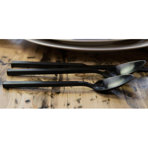 Ложка сервірувальна"AREZZO BRUSHED BLACK" 236мм"FORTESSA" Ложка сервірувальна"AREZZO BRUSHED BLACK" 236мм"FORTESSA"